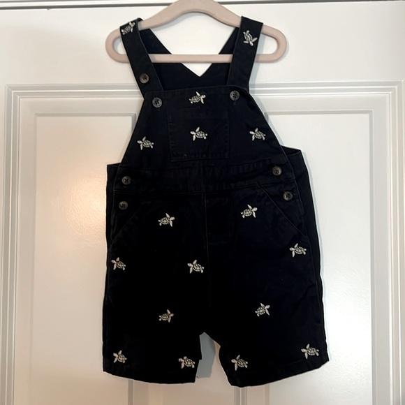 Janie and Jack overalls. Navy blue with sea turtles 🐢. Size 6-12 months - Picture 1 of 2